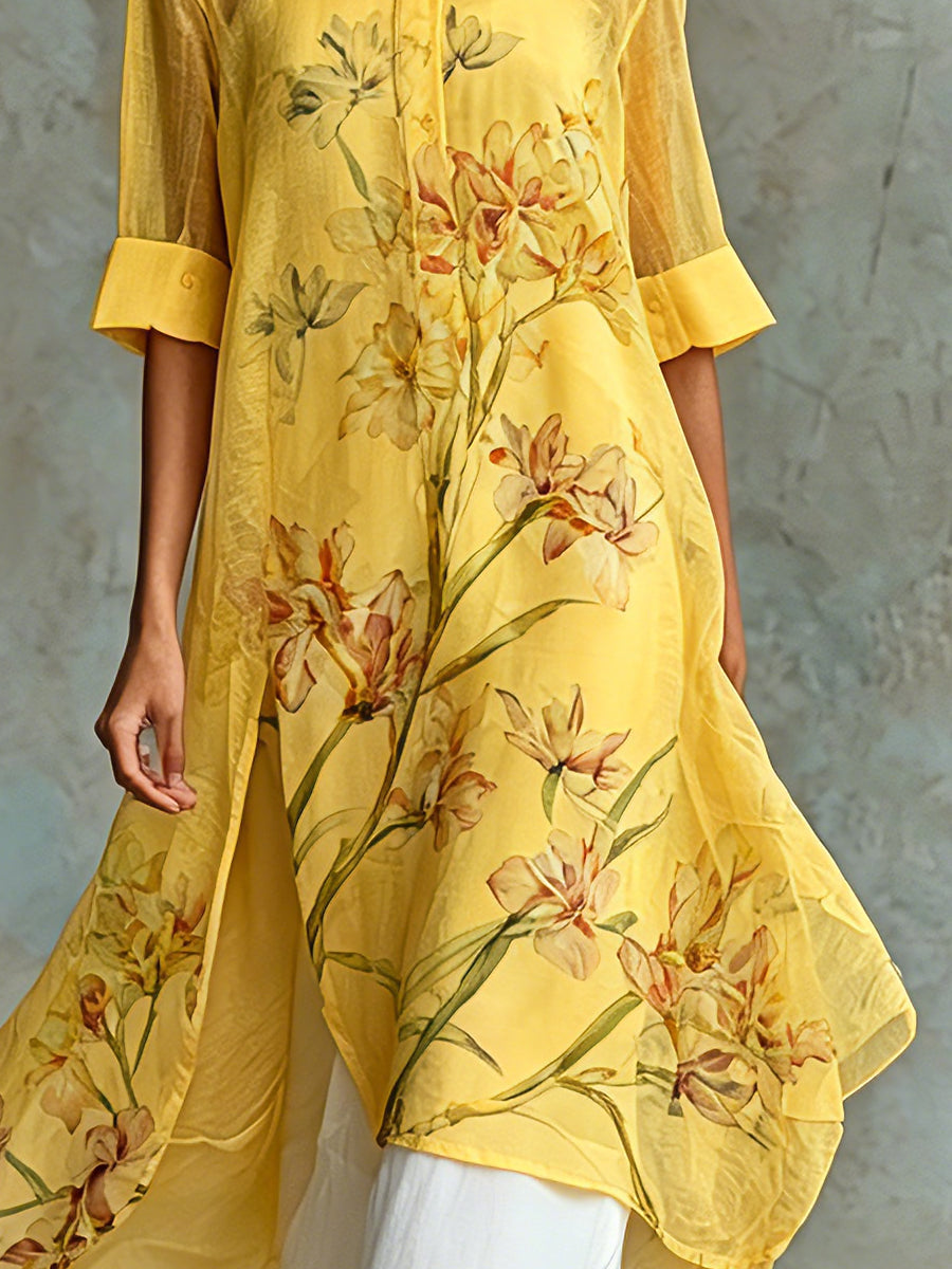 Casual Floral Short Sleeve Midi Dress Slip Dress Two-Piece Set – Sienna Noosa