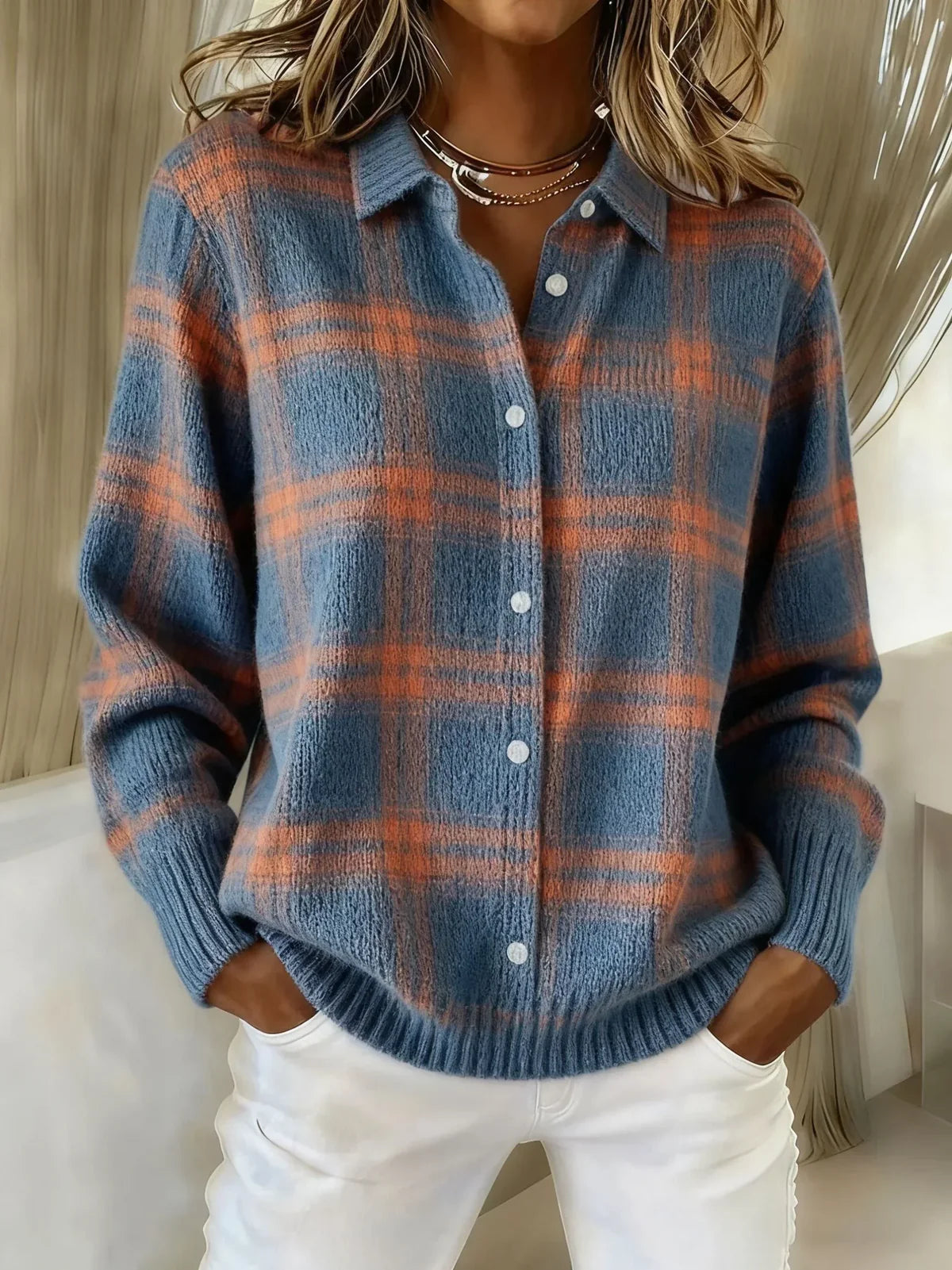 Candela Jacket Knit Check – Sienna Noosa