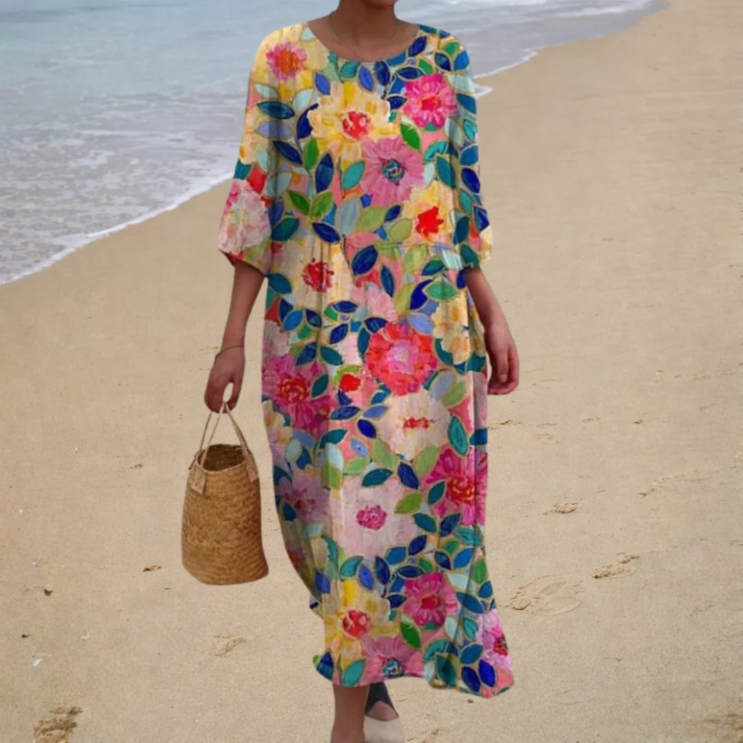 Elegant Flowing Maxi Dress – Sienna Noosa