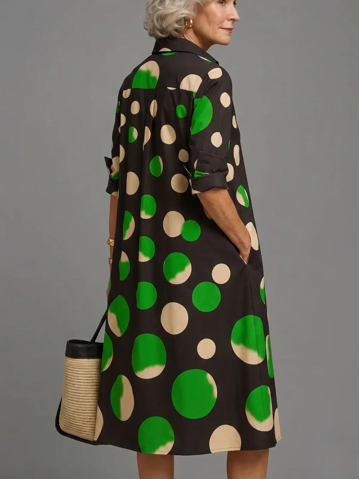 Midi Dress Shirt Polka-dot – Sienna Noosa
