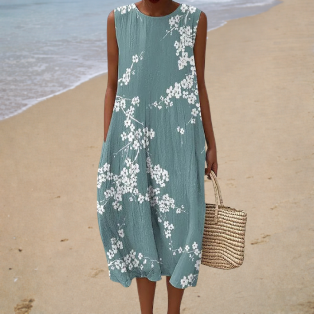 Comfortable Sleeveless Summer Maxi Dress