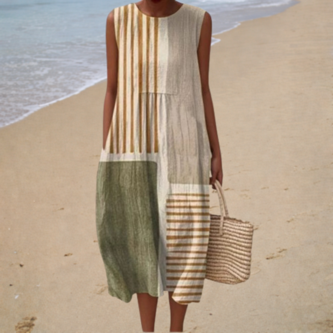 Comfortable Sleeveless Summer Maxi Dress