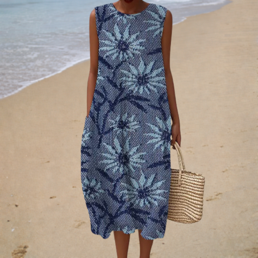 Comfortable Sleeveless Summer Maxi Dress