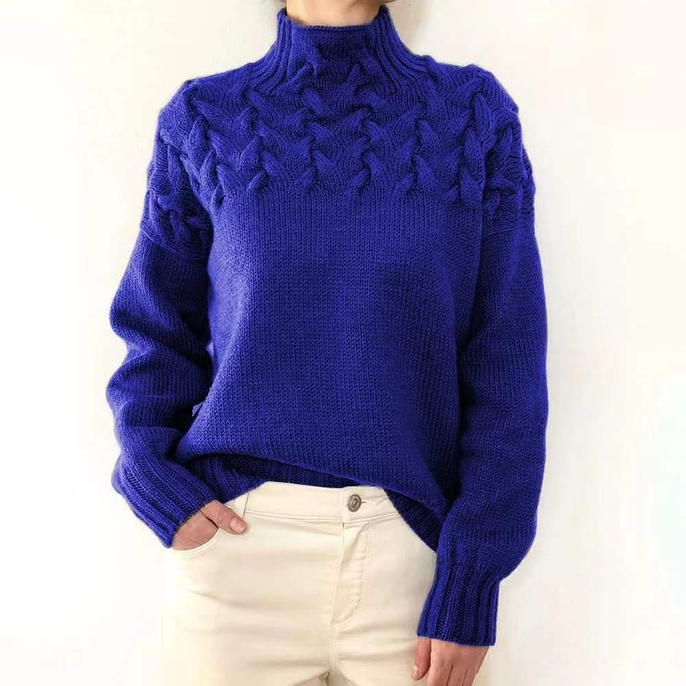 Casual turtleneck solid-color sweater – Sienna Noosa