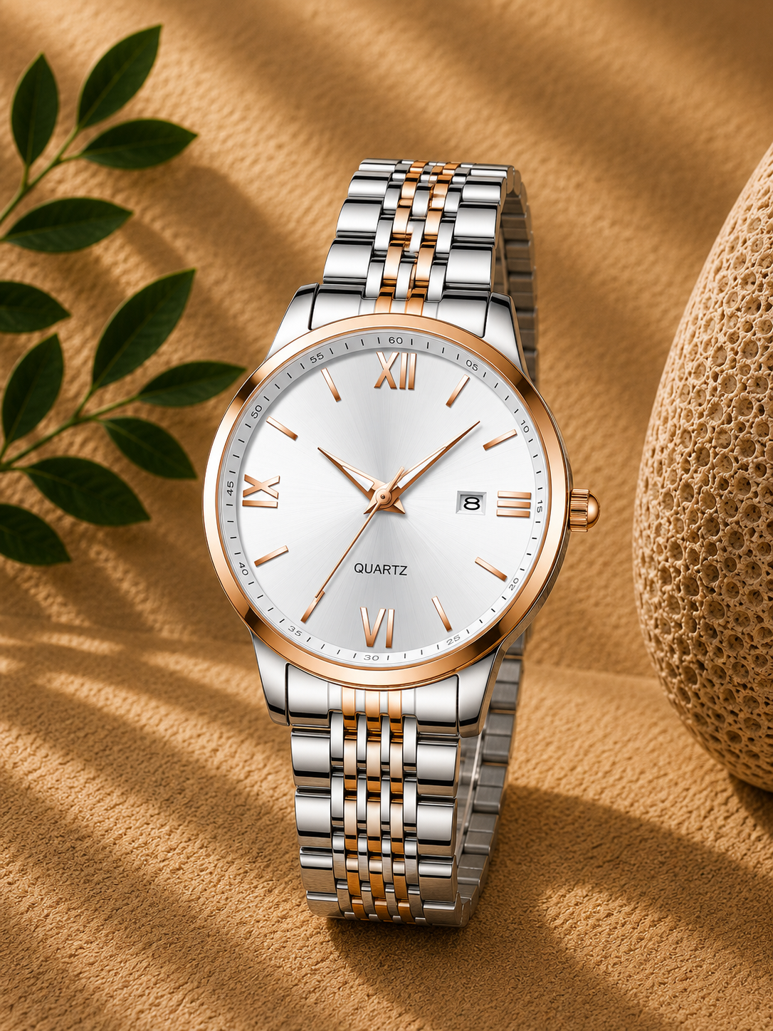 Lorena Reloj Elegant Acero Inoxidable With Fecha – Sienna Noosa
