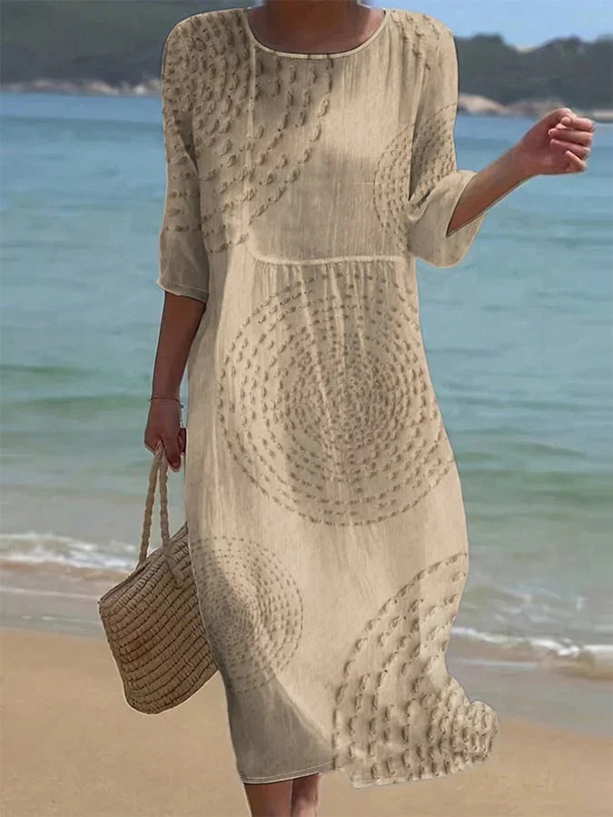 Casual Dress Embroidered White – Sienna Noosa