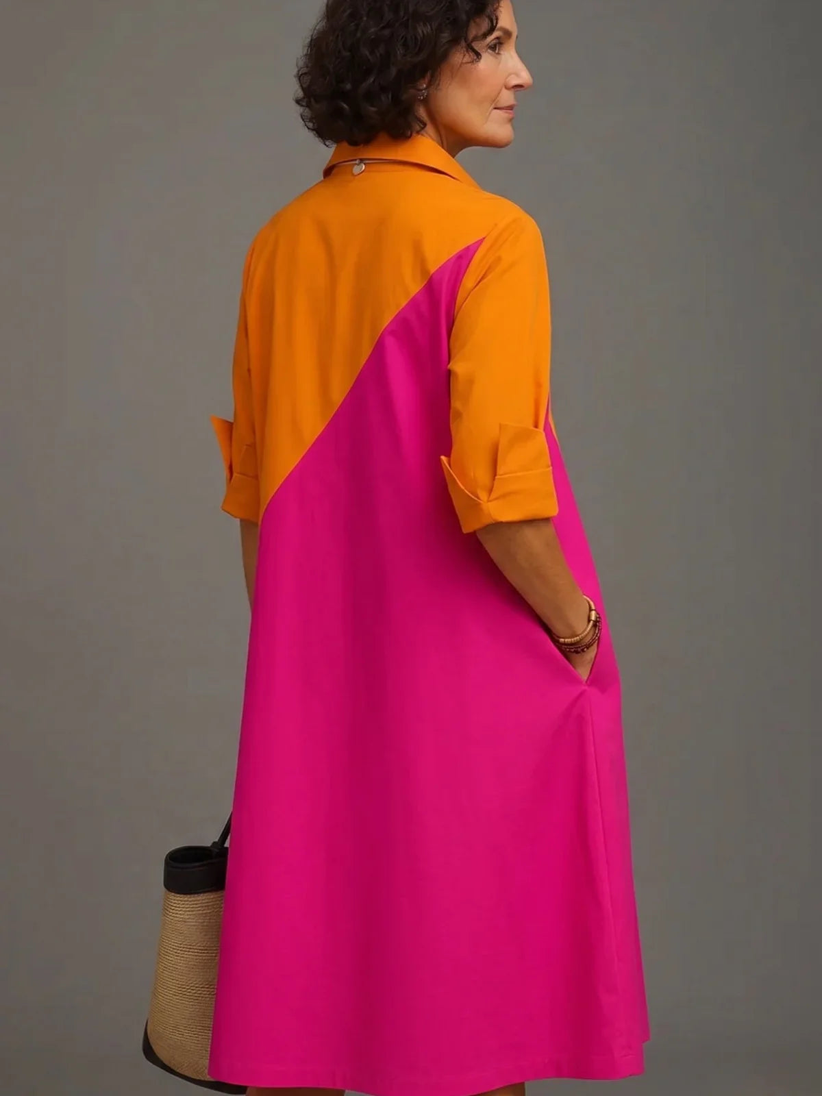 Midi Dress Shirt With Retrato – Sienna Noosa
