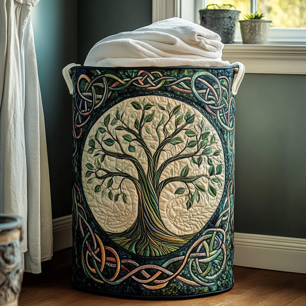 Rosalia Quilted Laundry Basket Roots and Branches – Sienna Noosa