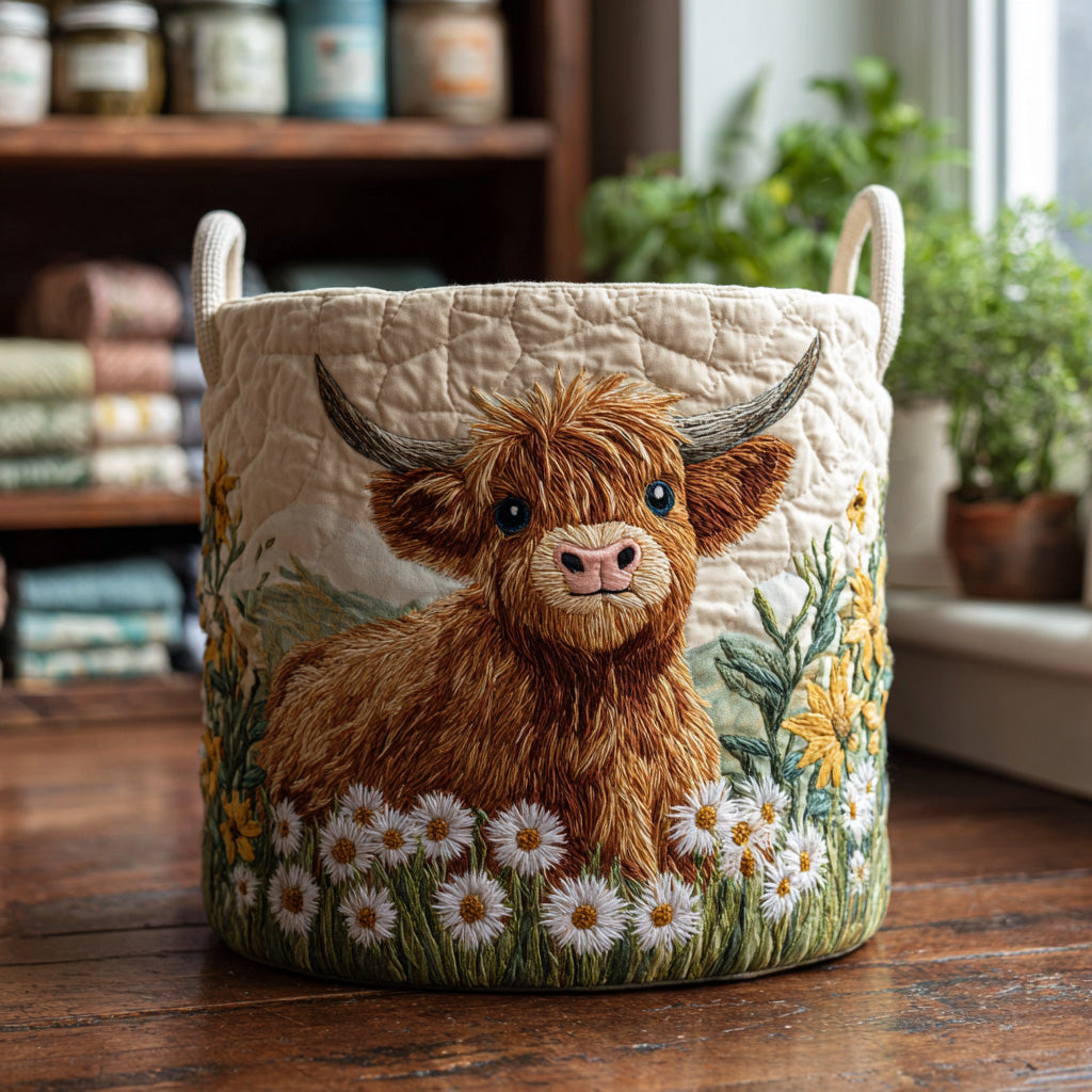 Erica Quilted Laundry Basket Cow – Sienna Noosa