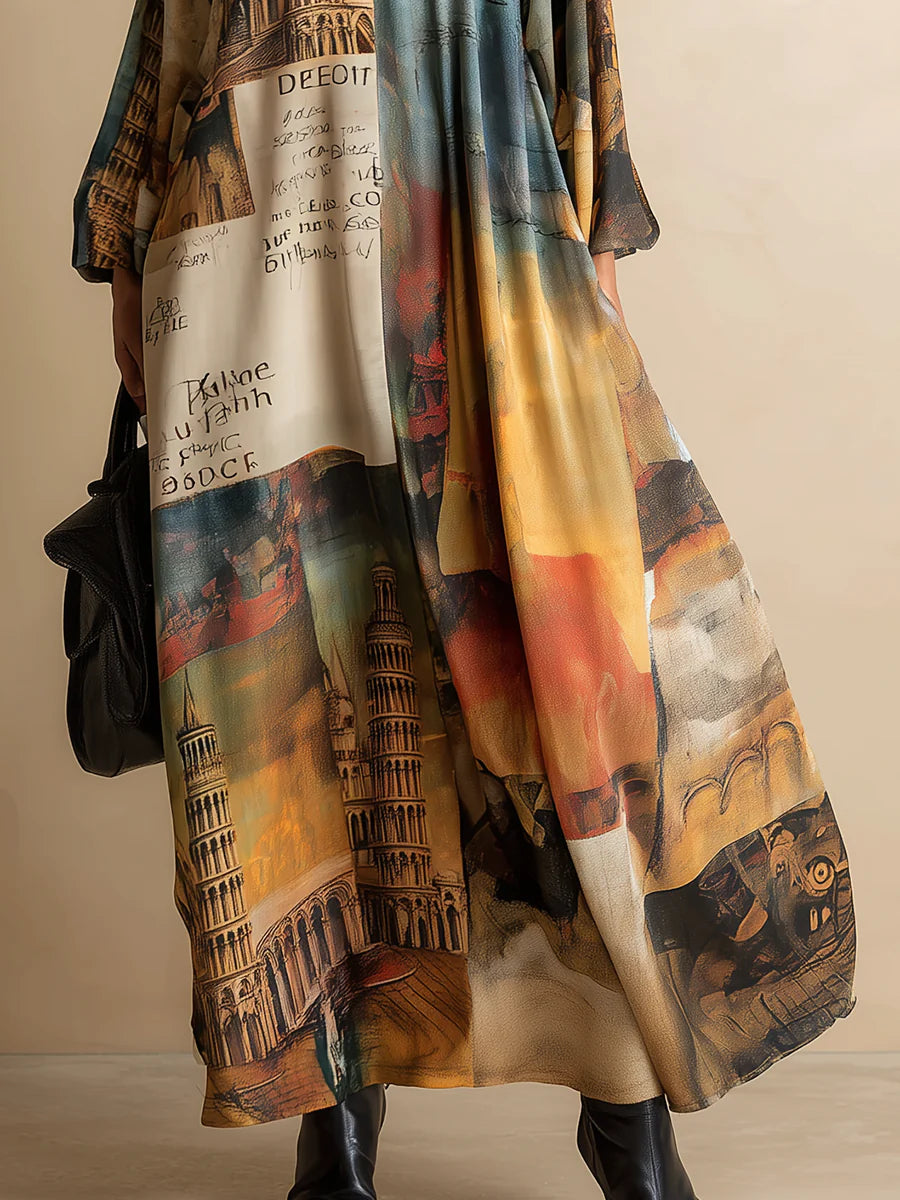 Loose and Stylish Urban Style Printed Maxi Dress – Sienna Noosa