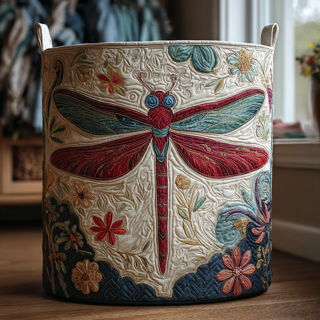 Celeste Quilted Laundry Basket Dragonfly – Sienna Noosa