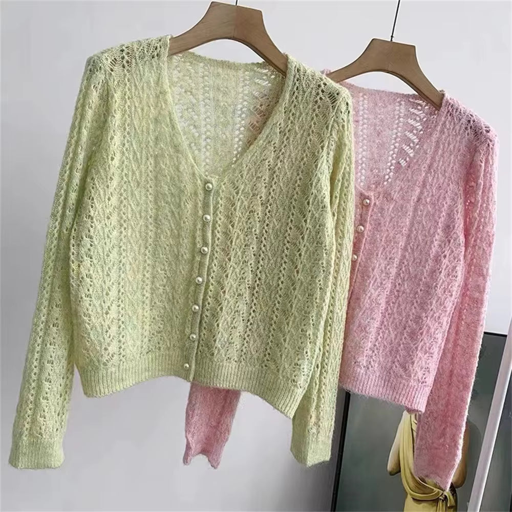 Amalia Cardigan Knit With Lace – Sienna Noosa