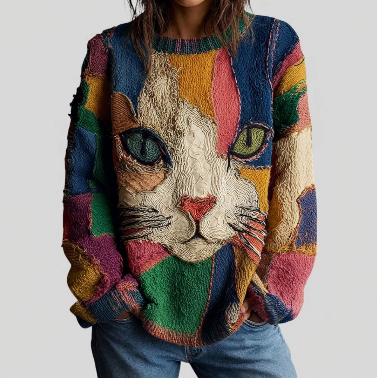 Deborah Artistic Cat Print Top – Sienna Noosa