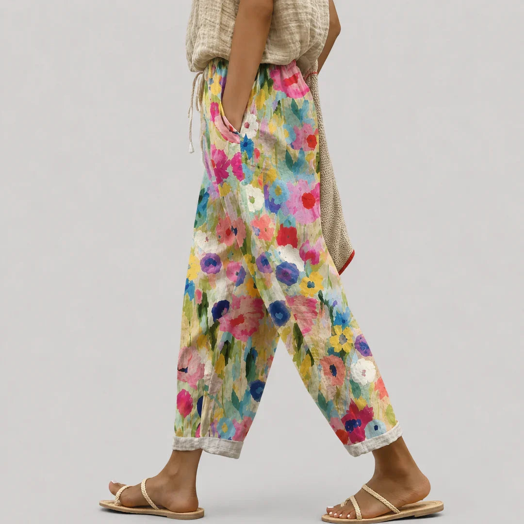 Trousers A-line Striped Capri – Sienna Noosa