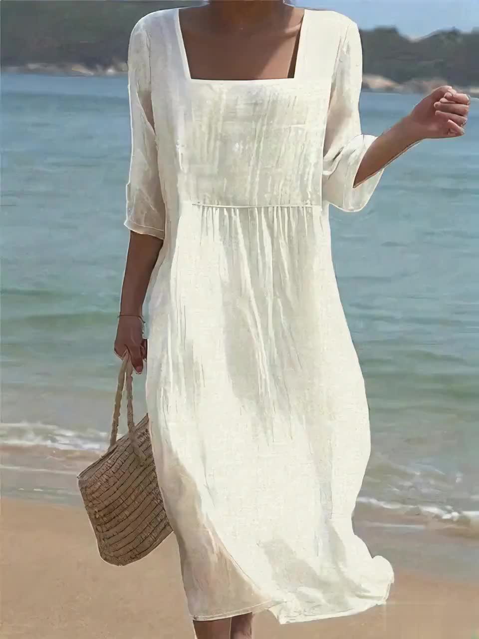 Casual Dress White – Sienna Noosa
