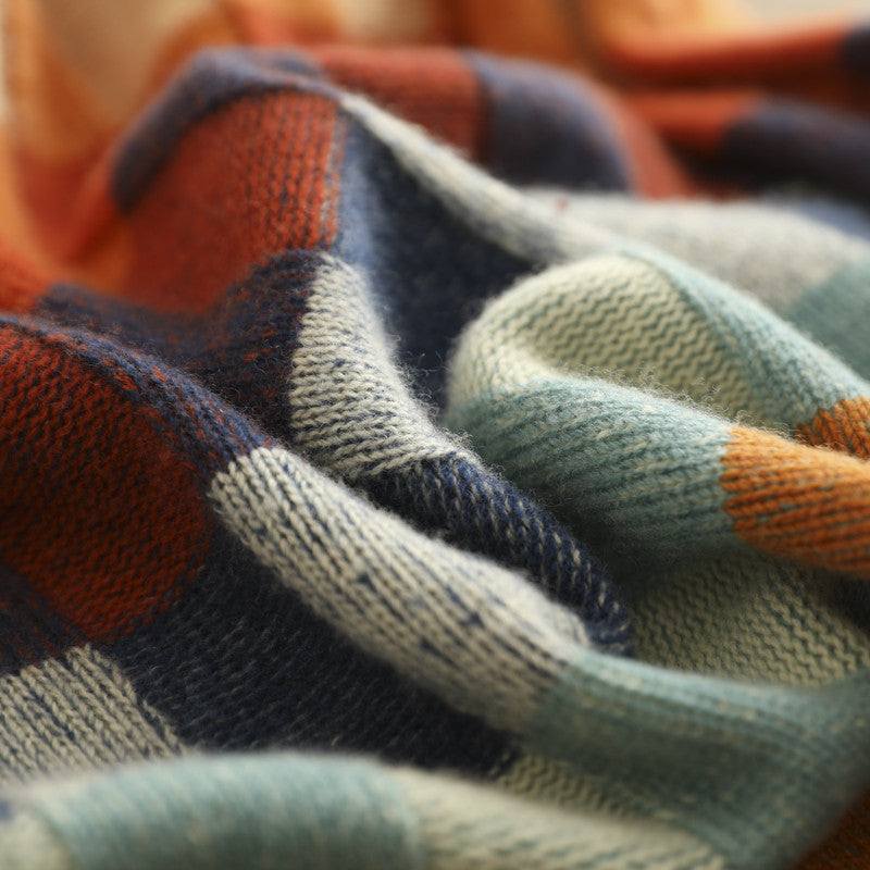 Casual Rainbow Plaid Sweater – Sienna Noosa