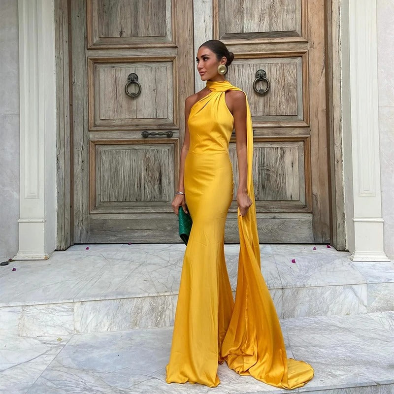 Vittoria Naia Maxi Dress Two-tone With Panuelo – Sienna Noosa