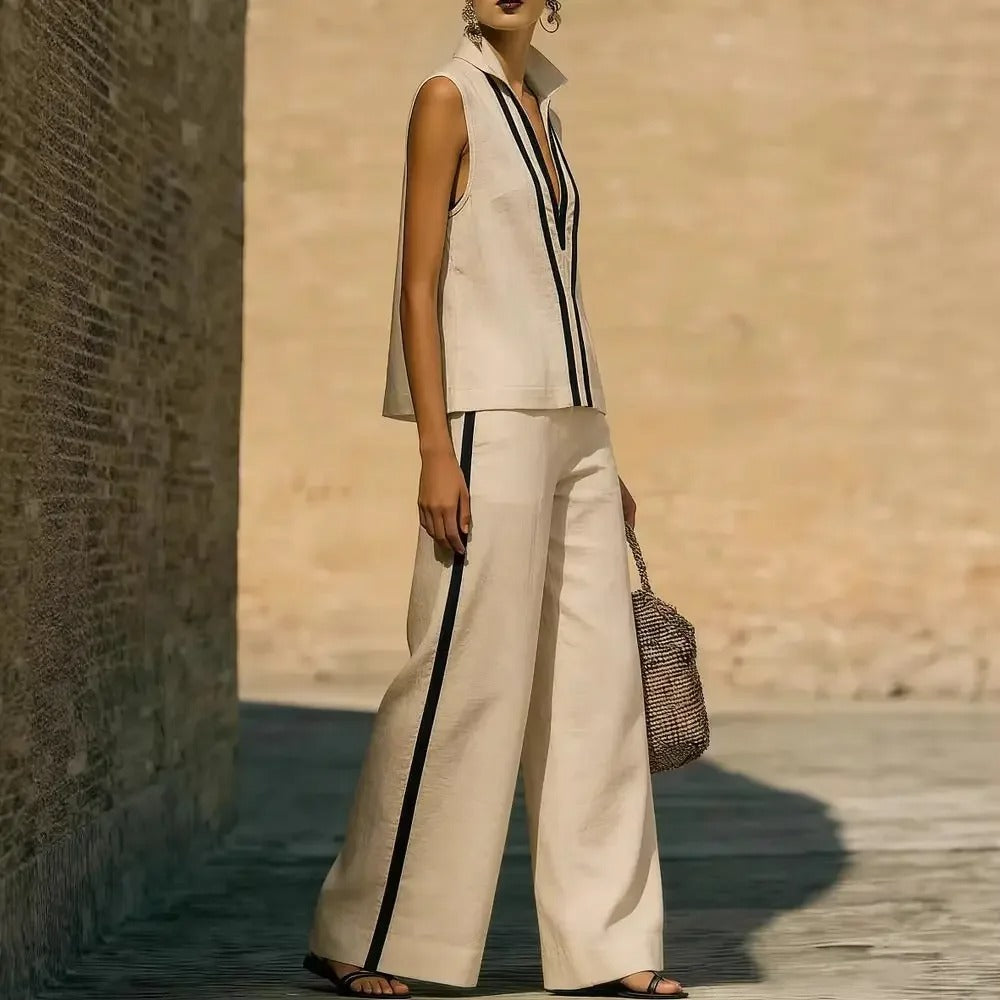 Blanca Carlota Maxi Dress Black With Ribetes In Contrast – Sienna Noosa