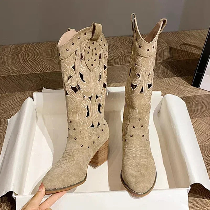 Alba Amalia Boots Cowboy Metallic – Sienna Noosa