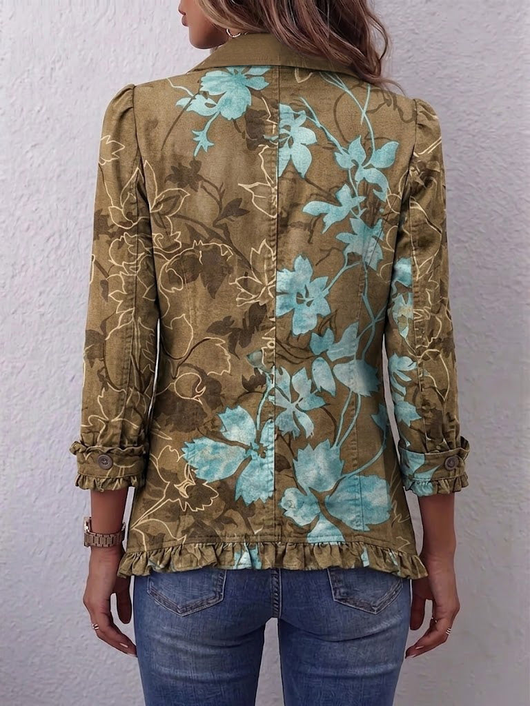 Salud Jacket Floral Ombre With Ruffles – Sienna Noosa