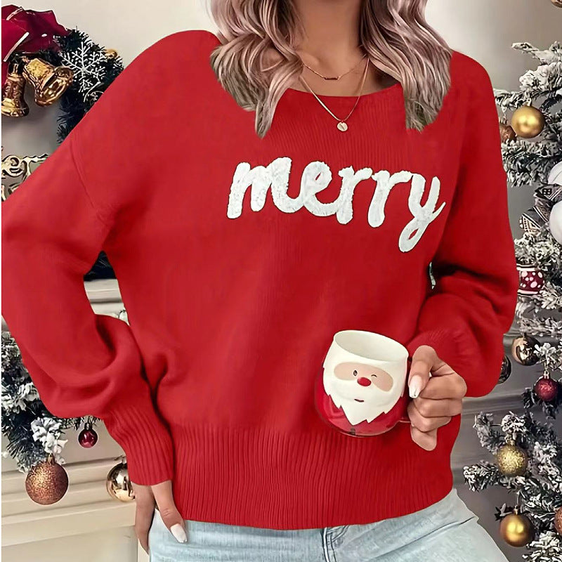 Noelia Christmas Round Neck Long Sleeved Pullover Sweater – Sienna Noosa