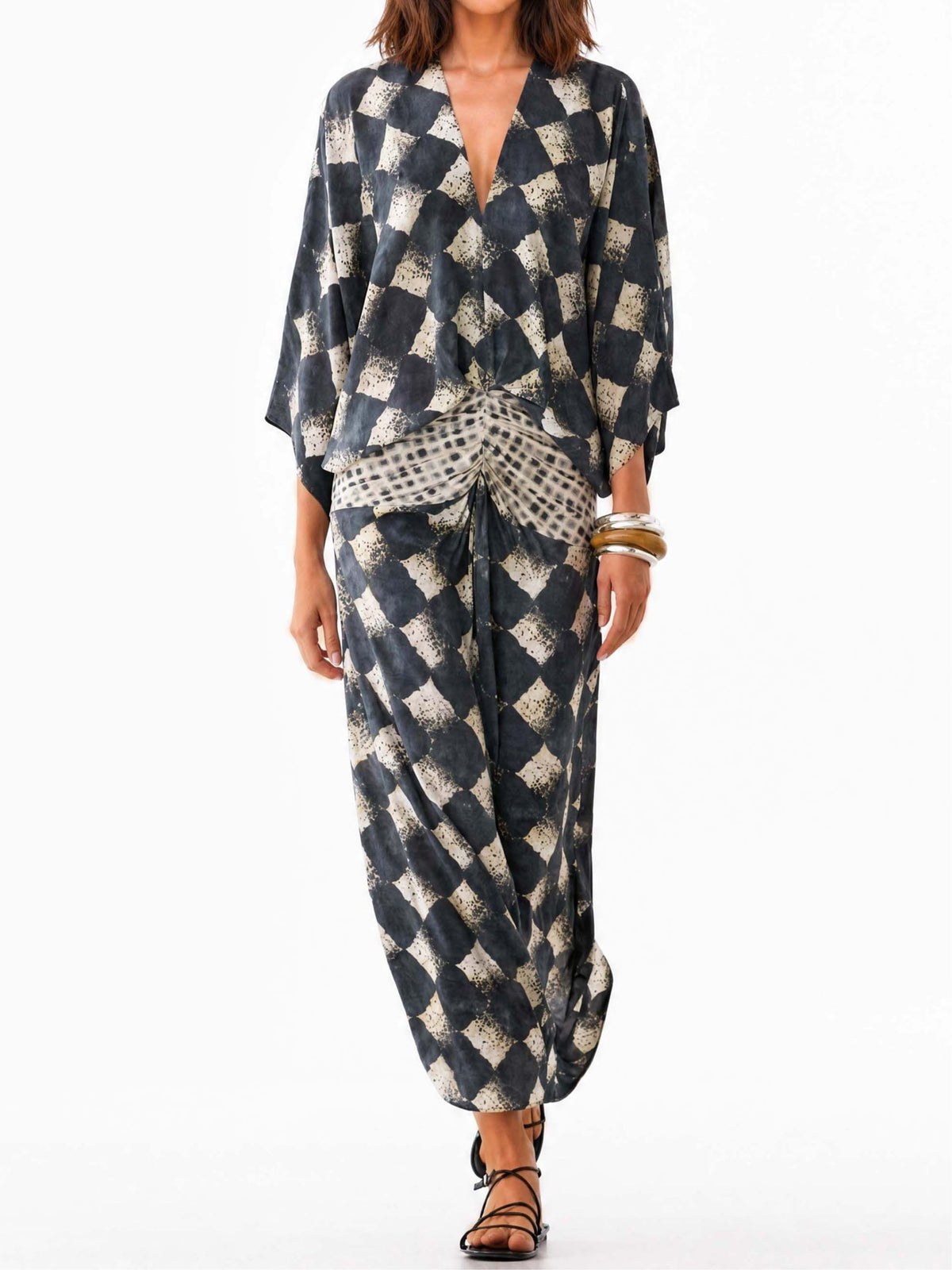 Casual Abstract Checkered Print set – Sienna Noosa