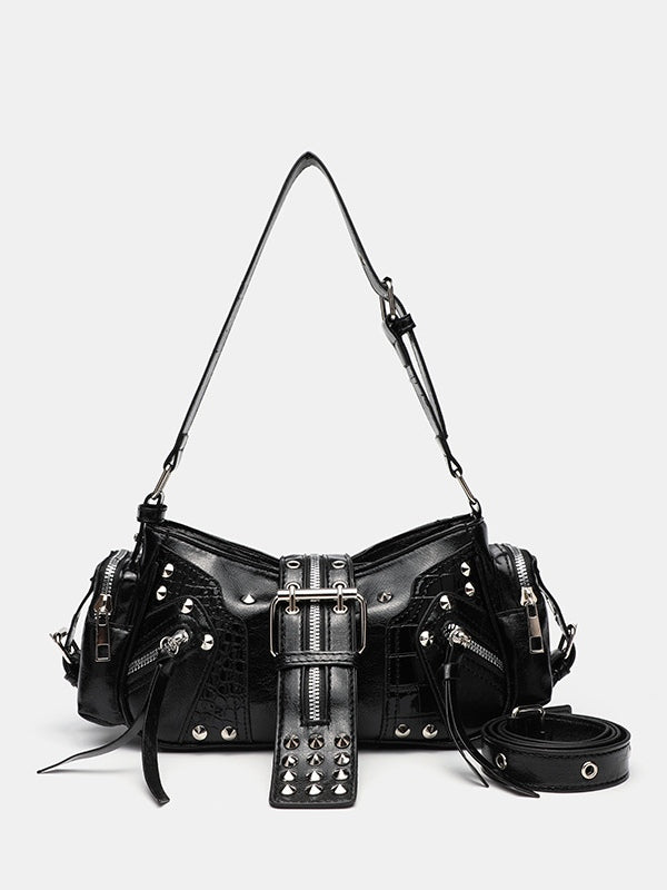 Rivet one-shoulder commuter crossbody motorcycle bag – Sienna Noosa
