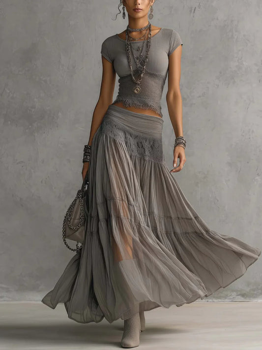 Africa Maxi Dress Style Nomada Urbano With Print Leopard And Flores Neck High – Sienna Noosa