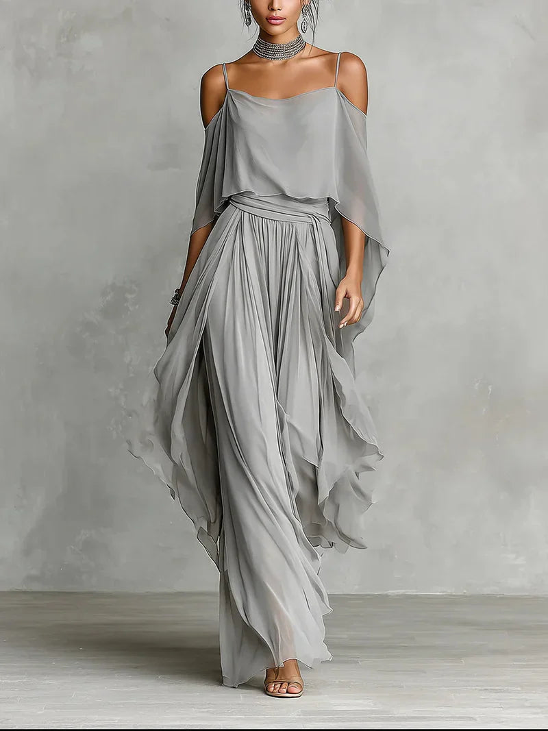 Rosalía Set Two-Piece With Top Elegant Without Sleeves Purple And Trousers – Sienna Noosa