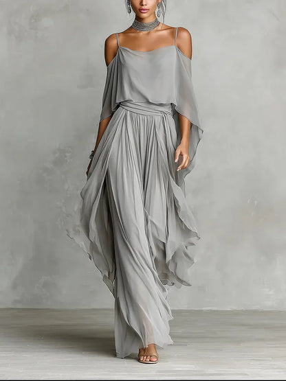 Rosalía Set Two-Piece With Top Elegant Without Sleeves Purple And Trousers – Sienna Noosa