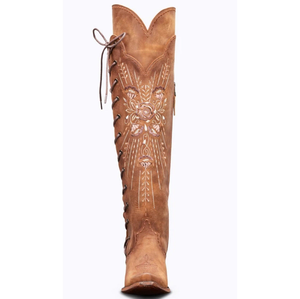 Vintage Embroidered Lace-Up Western Boots – Sienna Noosa