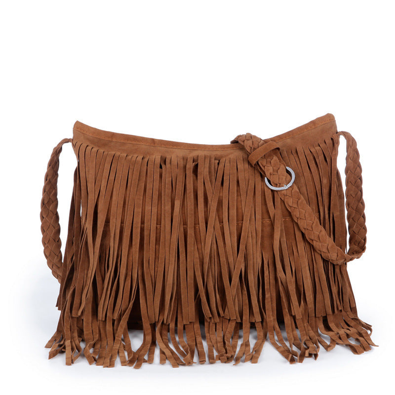 Frosted tassel women's crossbody shoulder bag – Sienna Noosa