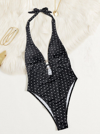 Sexy Polka-Dot Print Comfortable and Slimming One-Piece Swimsuit – Sienna Noosa