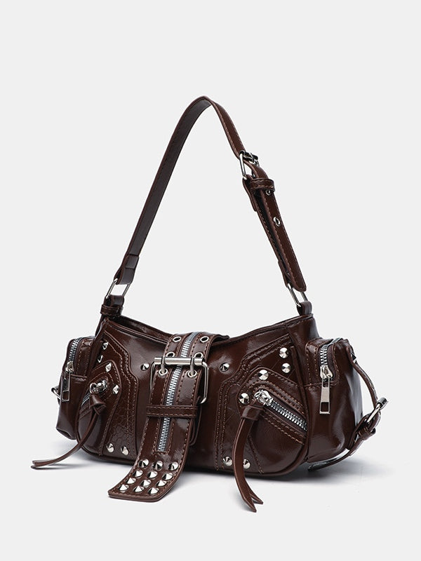 Rivet one-shoulder commuter crossbody motorcycle bag – Sienna Noosa