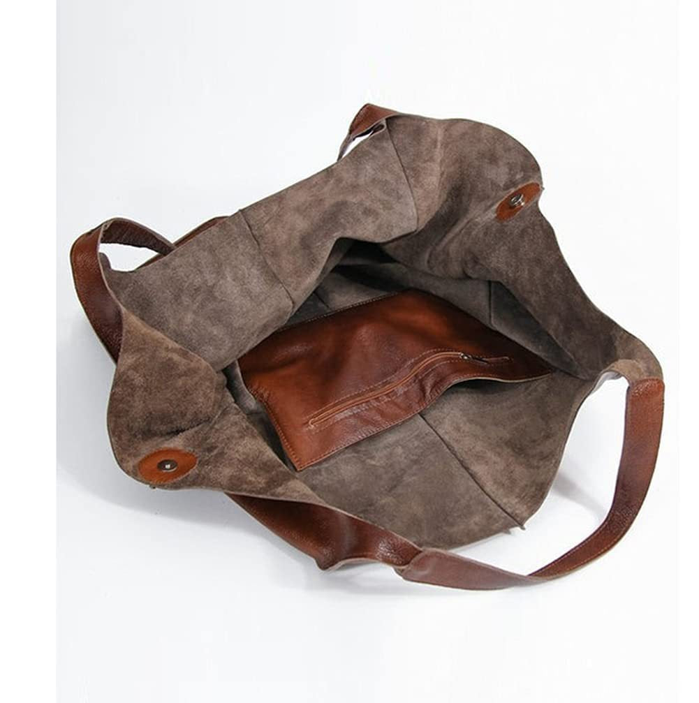 Simple large soft leather large capacity shoulder handbag – Sienna Noosa