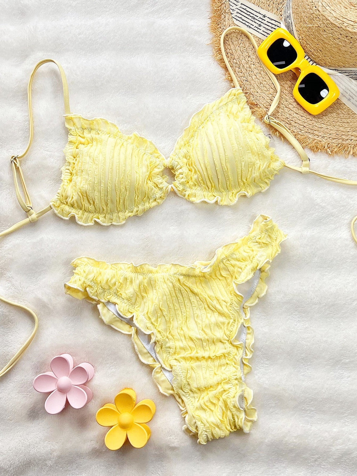 Minimalist Lace Bikini Set for the Beach – Sienna Noosa
