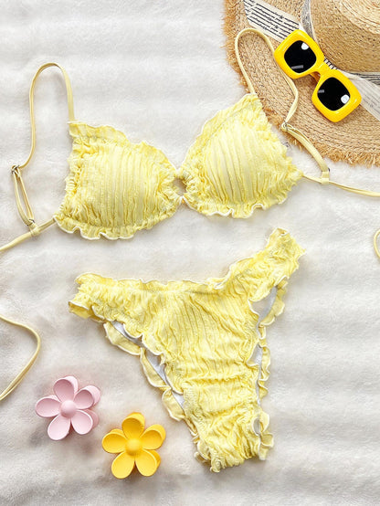Minimalist Lace Bikini Set for the Beach – Sienna Noosa