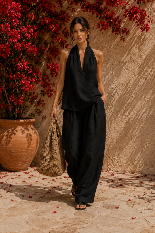 Set Without Sleeves With Trousers Leg Wide – Sienna Noosa