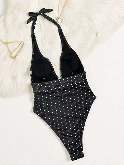 Sexy Polka-Dot Print Comfortable and Slimming One-Piece Swimsuit – Sienna Noosa