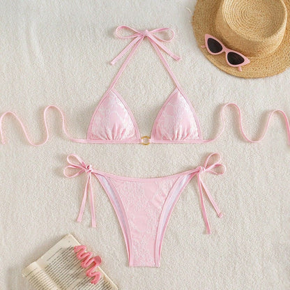 Sexy Backless Strappy Lace Triangle Bikini – Sienna Noosa