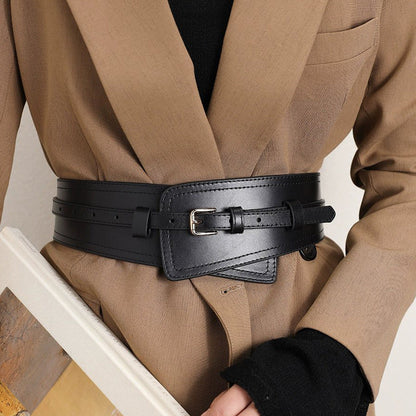 Womens Fashionable Imitation Leather Harness Wide Belt – Sienna Noosa