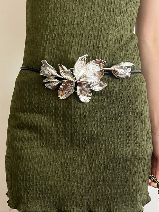 Vintage Gold Tulip Flower Decorative Belt – Sienna Noosa