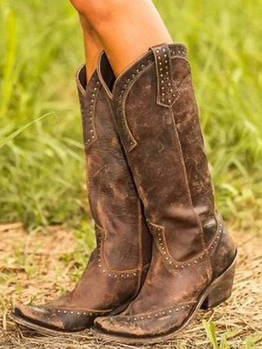 Vintage Studded Cowgirl Boots – Sienna Noosa