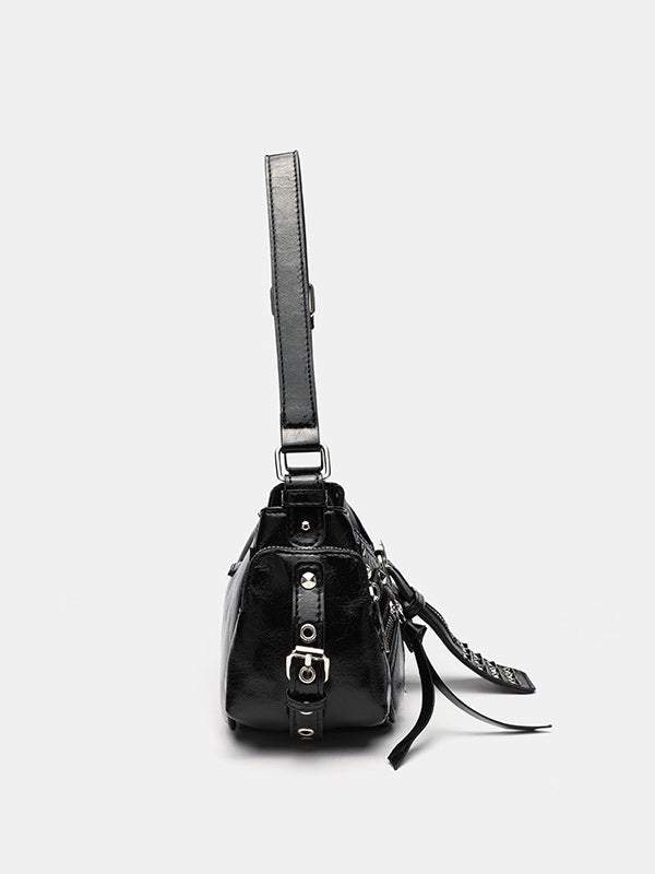 Rivet one-shoulder commuter crossbody motorcycle bag – Sienna Noosa