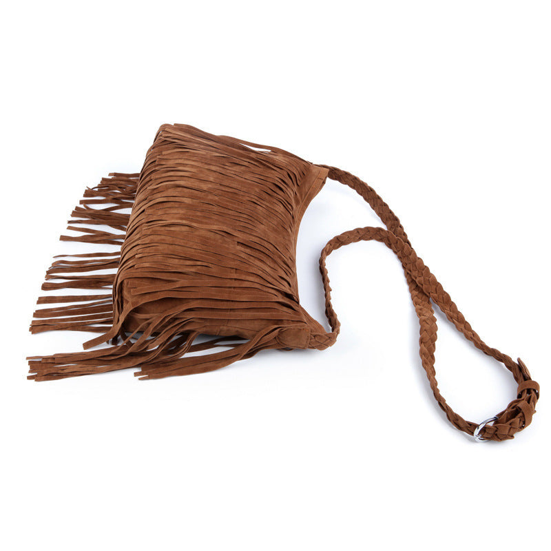 Frosted tassel women's crossbody shoulder bag – Sienna Noosa
