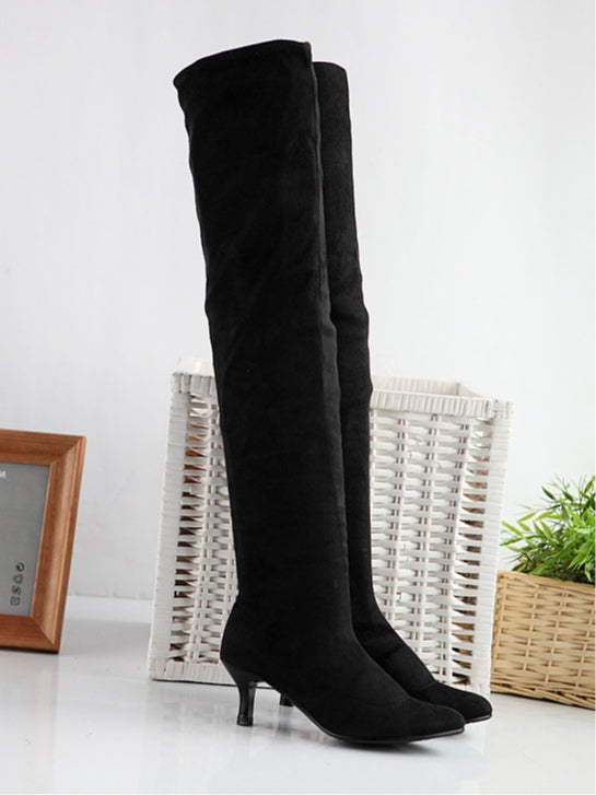 Womens Suede Solid Colour High Boots – Sienna Noosa