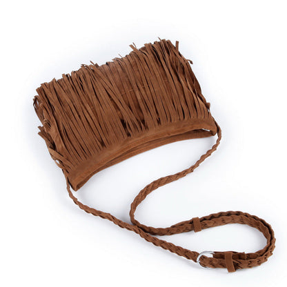 Frosted tassel women's crossbody shoulder bag – Sienna Noosa