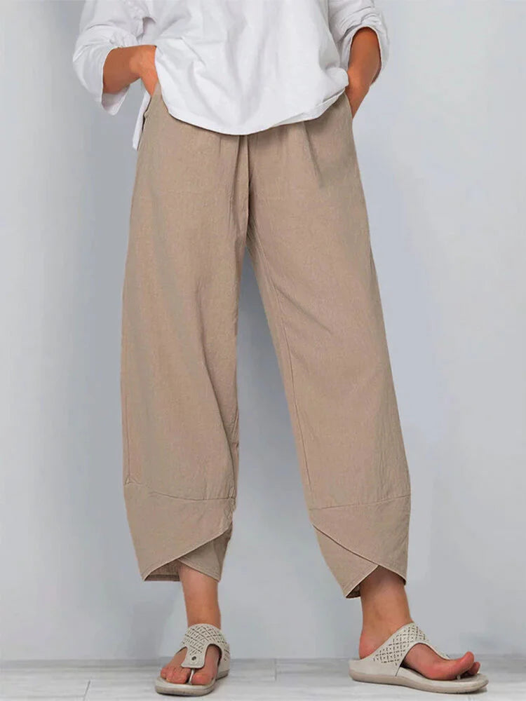 Solid Color Simple Casual Ankle Pants – Sienna Noosa