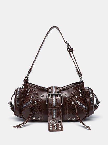 Rivet one-shoulder commuter crossbody motorcycle bag – Sienna Noosa
