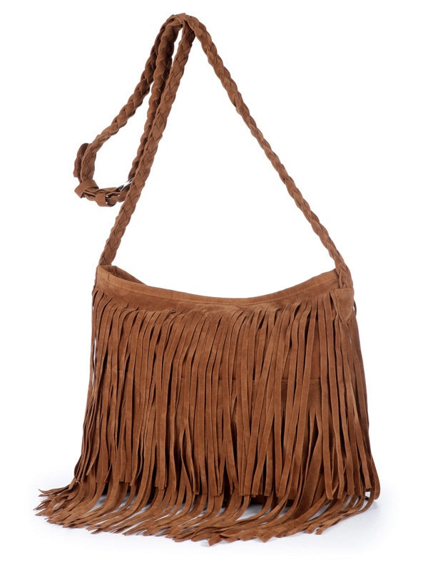 Frosted tassel women's crossbody shoulder bag – Sienna Noosa